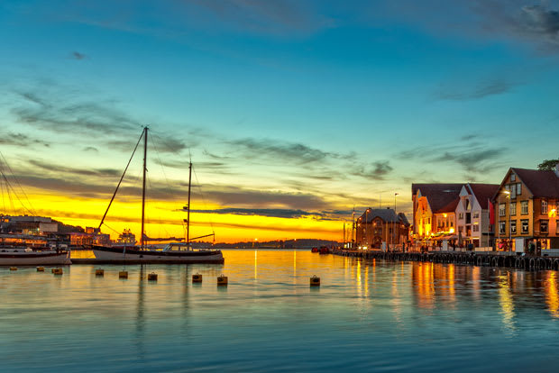 Evening Sun in Stavanger Norway